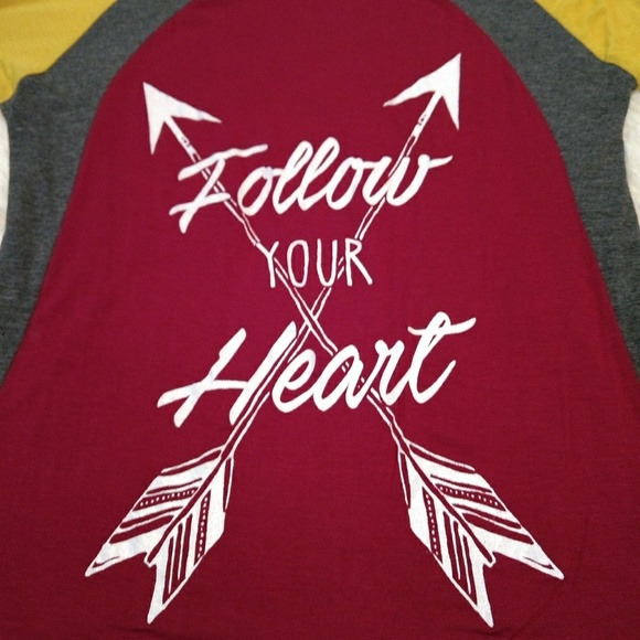 $5 sale! Follow your heart top - Picture 3 of 3